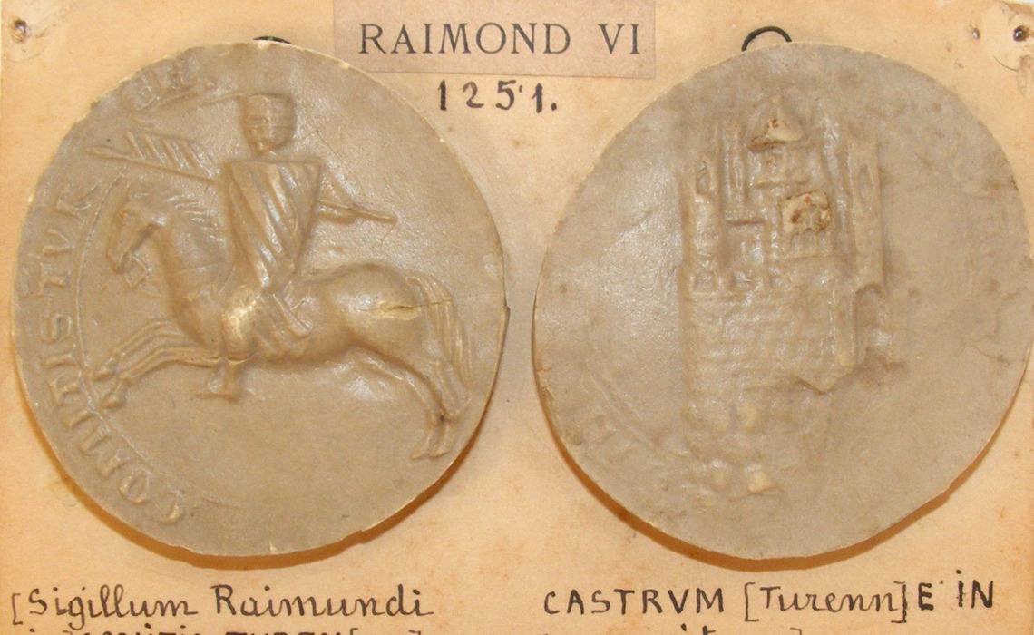 Sceau de Raymond VI, vicomte de Turenne, moulage, 2e moitié 19e siècle.