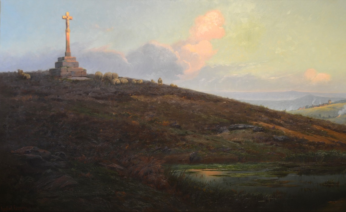 Derniers rayons en Limousin, huile sur toile de Raphaël Gaspéri, 1907.