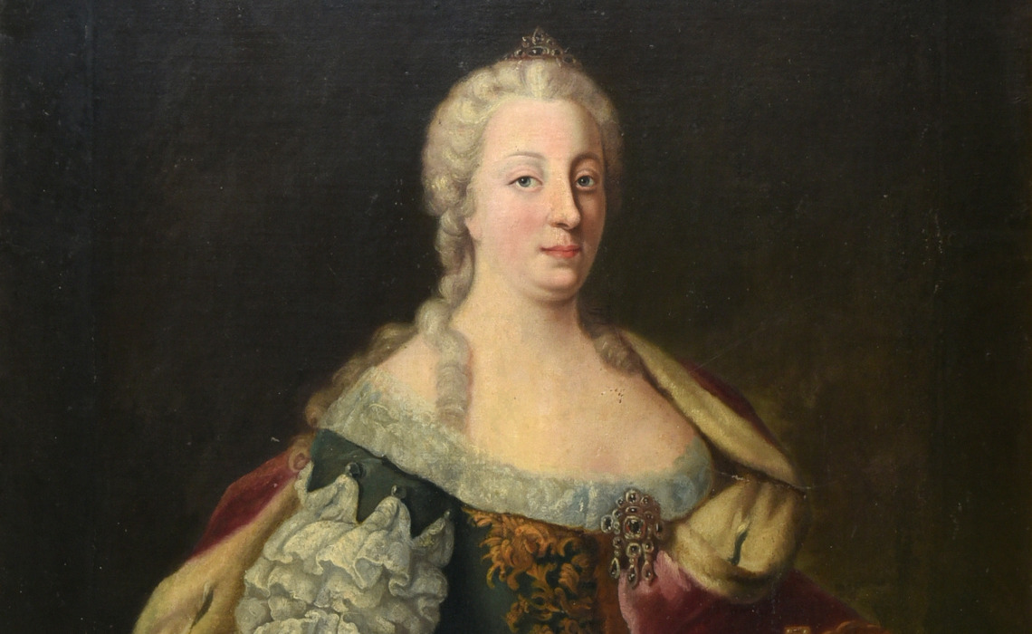 Collection Ville de Brive-musée Labenche : Marie-Thérèse d'Autriche, huile sur toile anonyme, 18e-19e siècle (inv. 50.185.154).