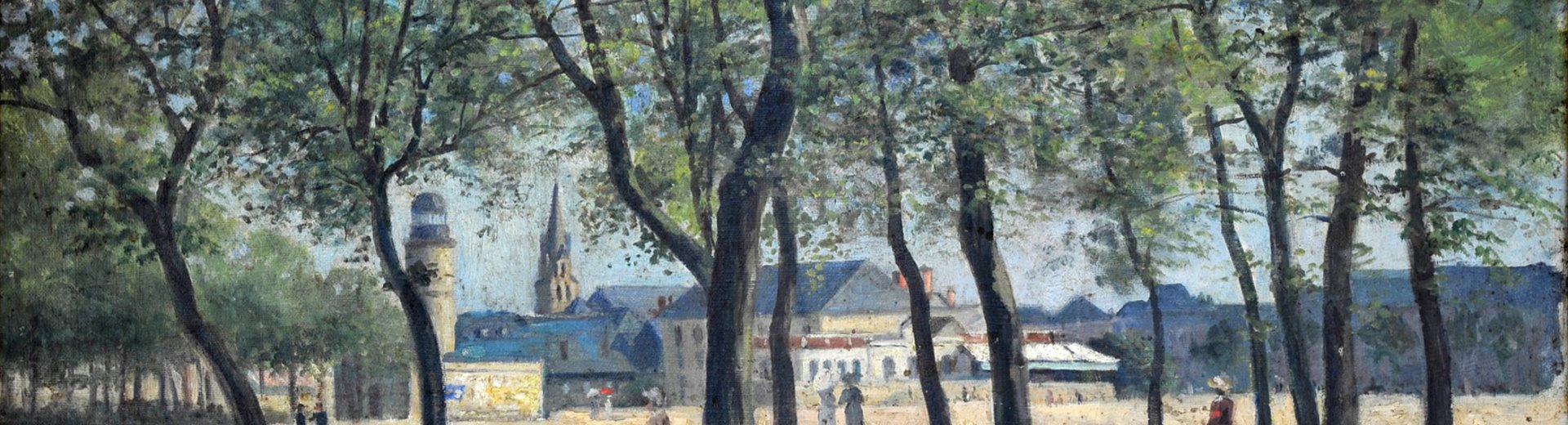 La Guierle en 1900, huile sur toile de Gaston de Laperrière (attribution supposée), 1900.