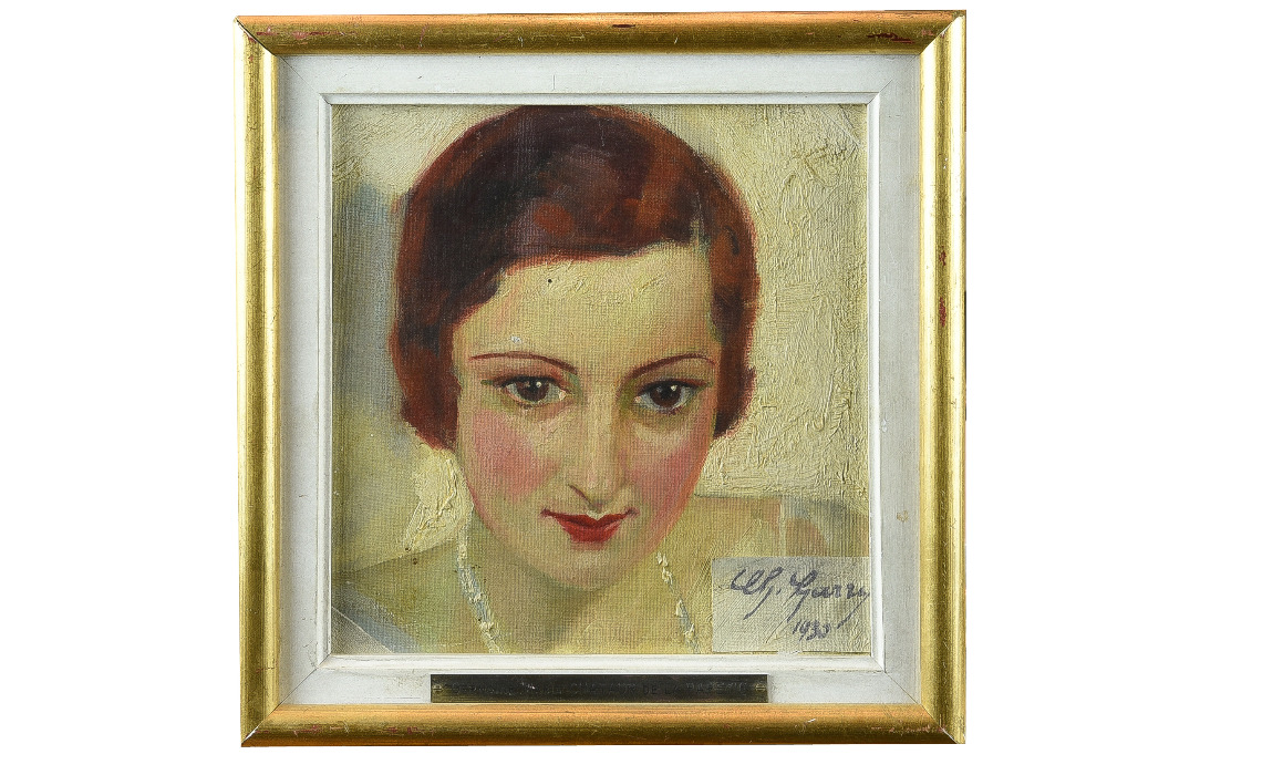 Collection Ville de Brive-musée Labenche : Maria Germaine Chataur de la Papetie, huile sur toile attribuée à Charley Garry, 1930 ? Droits réservés.