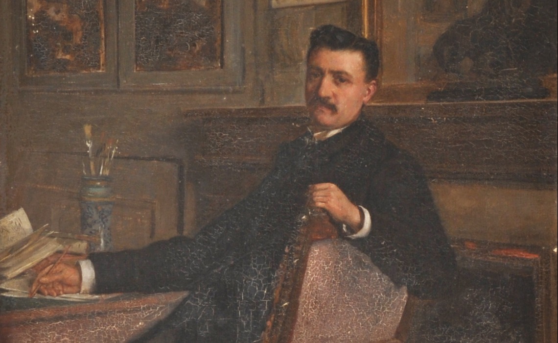 Ernest Rupin, huile sur toile d'Alexandre Bertin, fin 19e siècle.